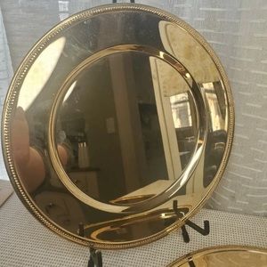 Godinger Silver Art Co Gold Charger